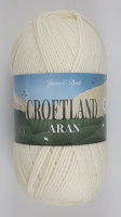 James C Brett - Croftland Aran - A201 Cream